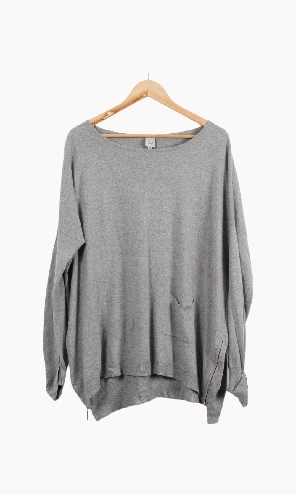 Pull Gris - Taille L/40 de la marque Karl Marc John | PARAD46208 - Vendu par Paradigme - Image 2