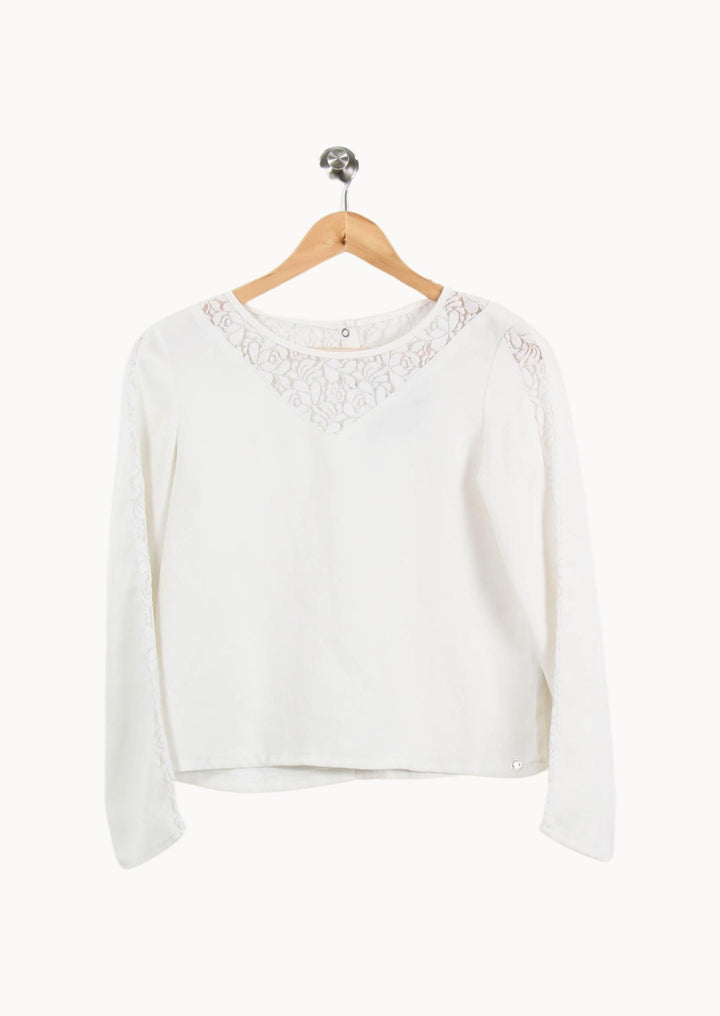 Blouse Blanche - Taille S/36 de la marque IKKS | PARAD46211 - Vendu par Paradigme - Image 4