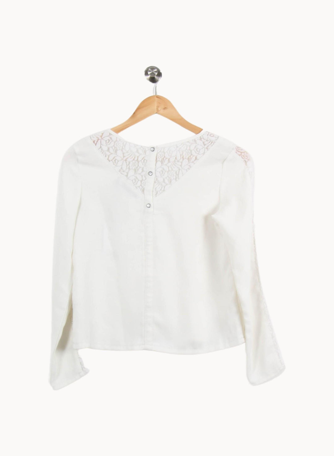 Blouse Blanche - Taille S/36 de la marque IKKS | PARAD46211 - Vendu par Paradigme - Image 2