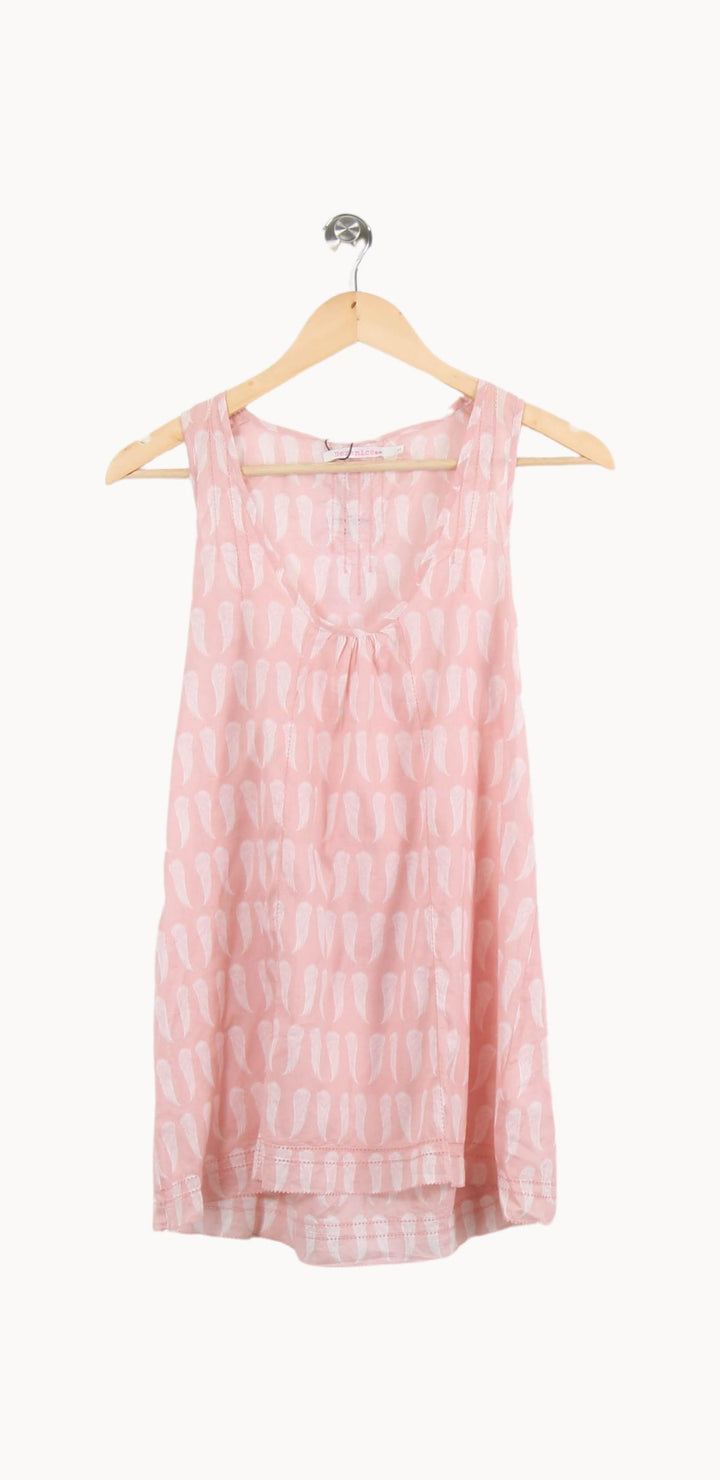 Débardeur Rose et Blanc - Taille S/36 de la marque Bérénice | PARAD46219 - Vendu par Paradigme - Image 2