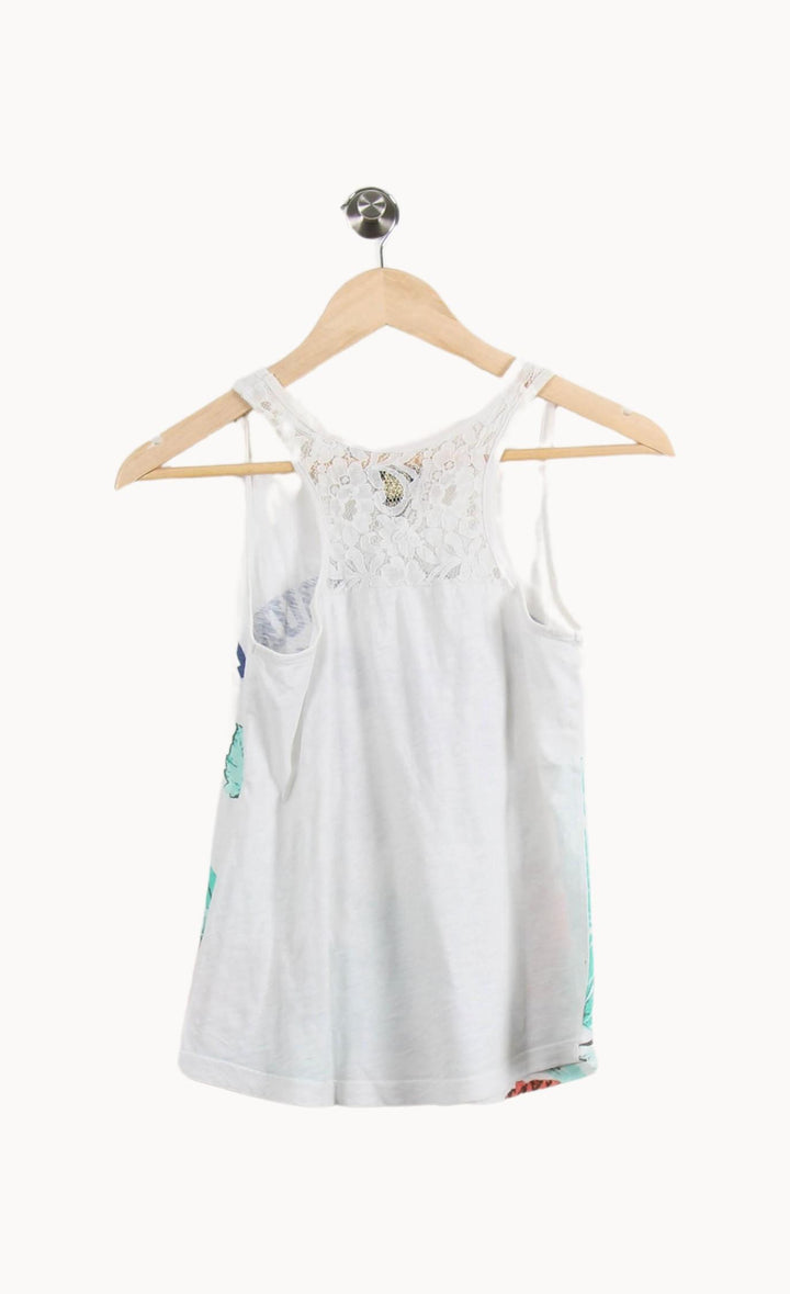 Débardeur Blanc et Vert - Taille S/36 de la marque IKKS | PARAD46226 - Vendu par Paradigme - Image 4