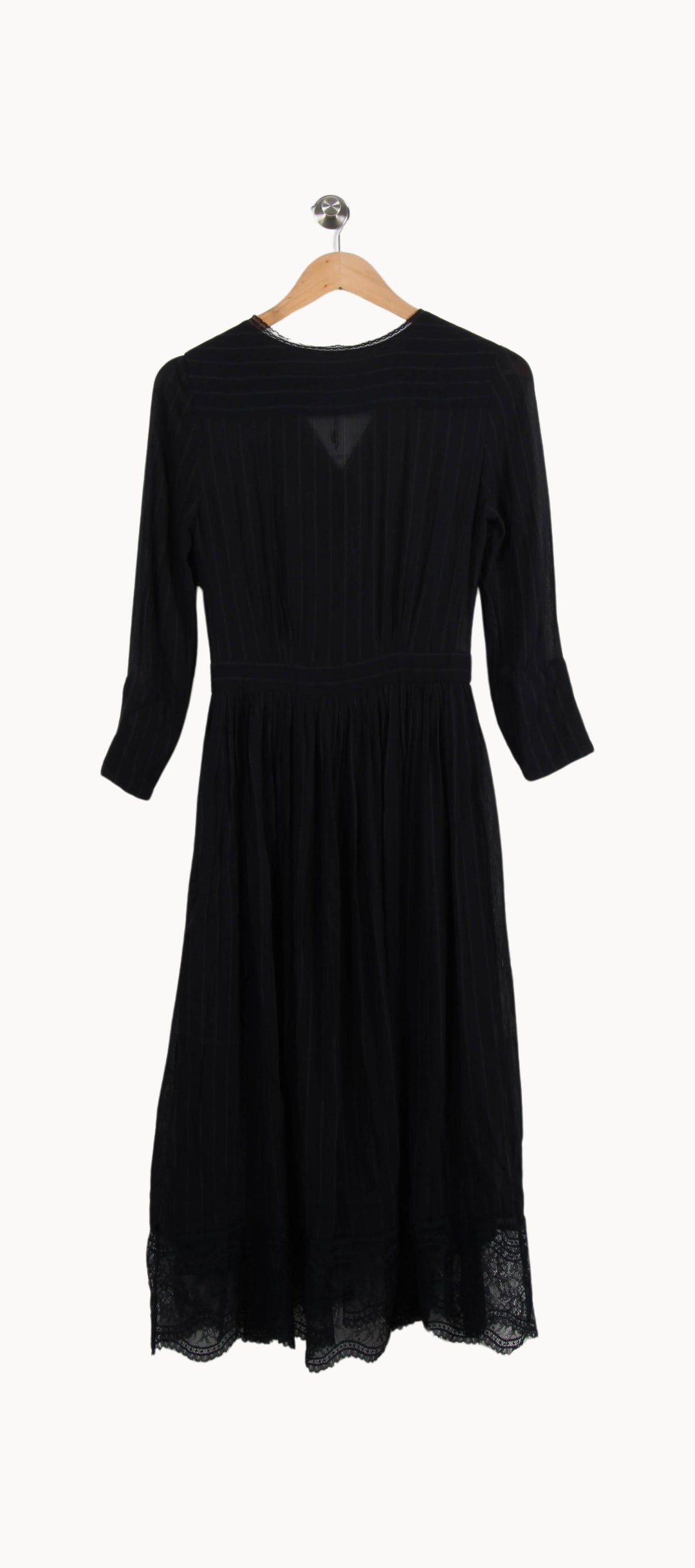 Robe Longue Noire - Taille S/36 de la marque Claudie Pierlot | PARAD46230 - Vendu par Paradigme - Image 4