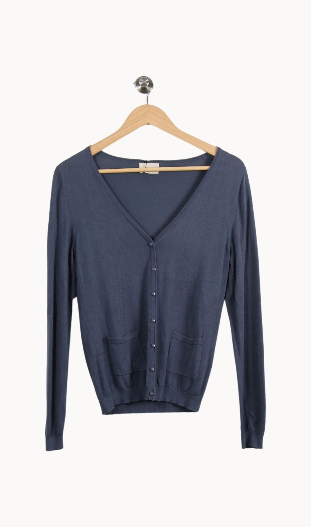 Cardigan Gris - Taille S/36 de la marque Rodier | PARAD46232 - Vendu par Paradigme - Image 2