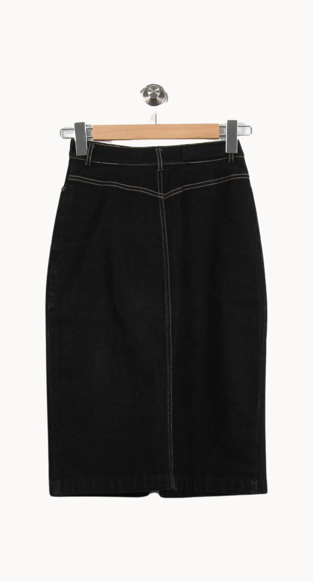 Jupe Midi Noire - Taille S/36 de la marque Max Mara | PARAD46239 - Vendu par Paradigme - Image 4