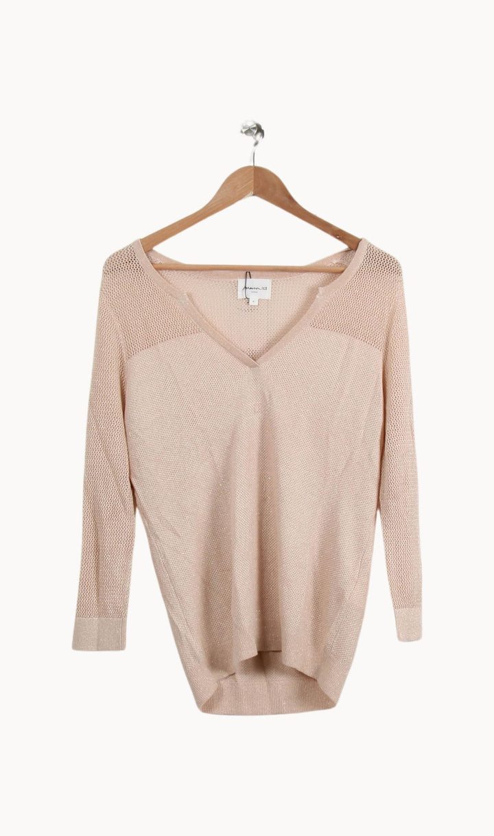 Pull Beige - Taille M/38 de la marque Maison 123 | PARAD46249 - Vendu par Paradigme - Image 2