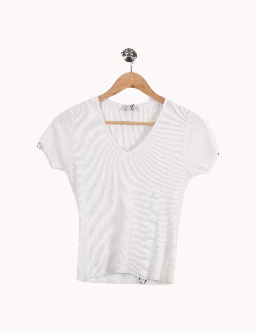 T-shirt Blanc - Taille M/38 de la marque Gerard Darel | PARAD46260 - Vendu par Paradigme - Image 2