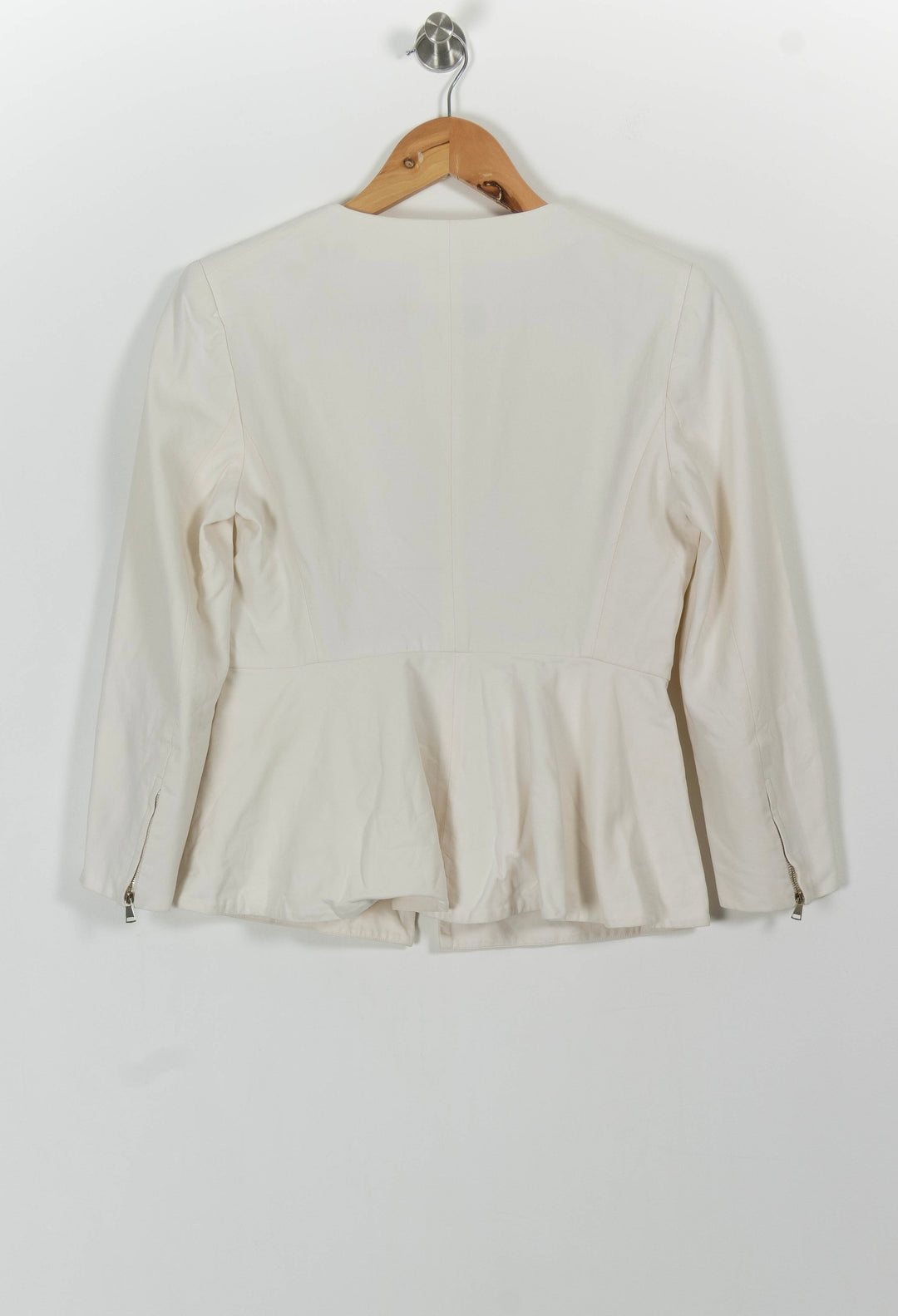 Veste Blanche - Taille L/40 de la marque Max Mara | PARAD46264 - Vendu par Paradigme - Image 4