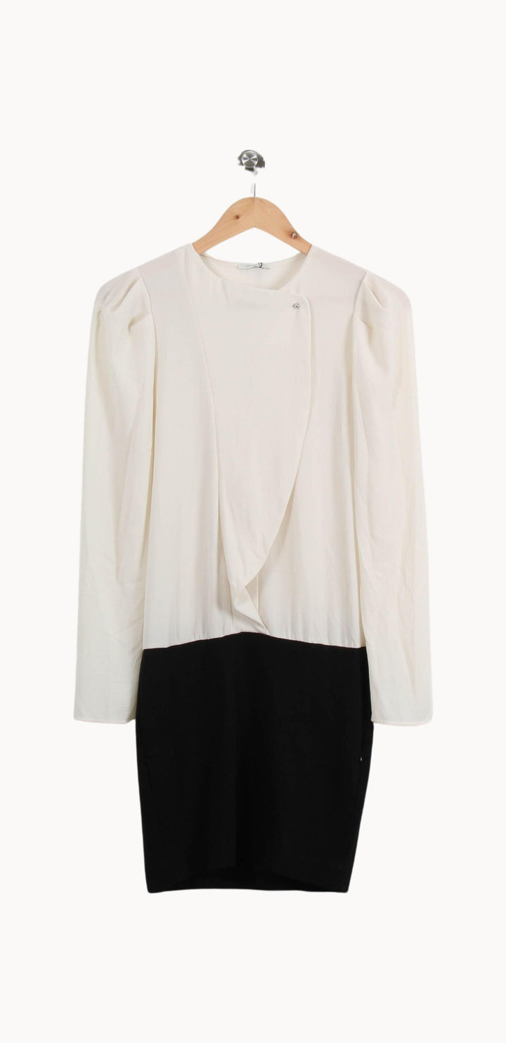 Robe Longue Blanche et Noire - Taille XS/34 de la marque IKKS | PARAD46265 - Vendu par Paradigme - Image 2