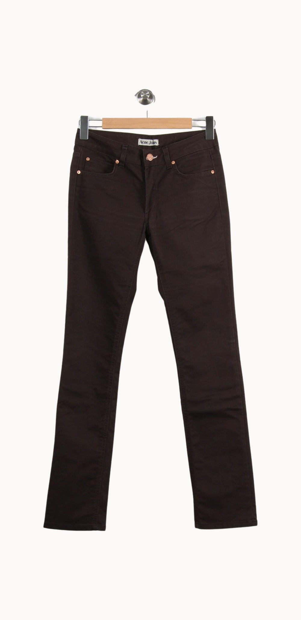 Jean Marron - Taille M/38 de la marque Acne Studios | PARAD46267 - Vendu par Paradigme - Image 2