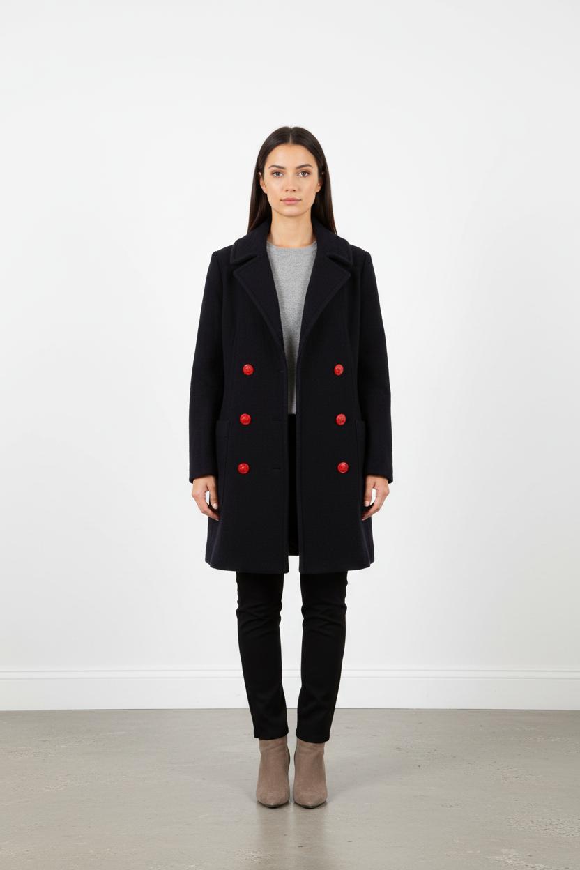 Manteau Bleu et Rouge - Taille L/40