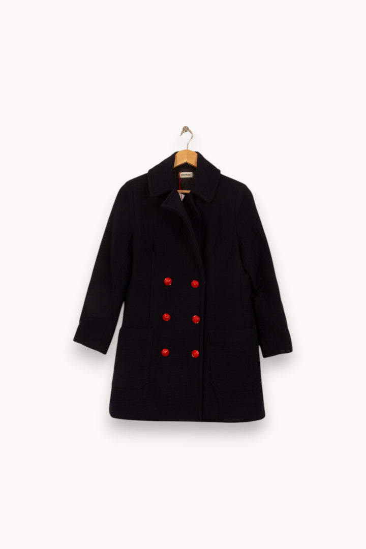 Manteau Bleu et Rouge - Taille L/40 de la marque Zadig&Voltaire | PARAD46278 - Vendu par Paradigme - Image 2