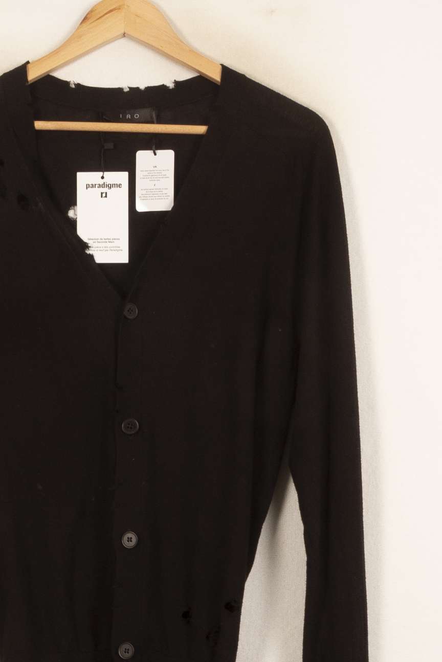 Cardigan Noir - Taille L/40 de la marque IRO | PARAD46280 - Vendu par Paradigme - Image 2
