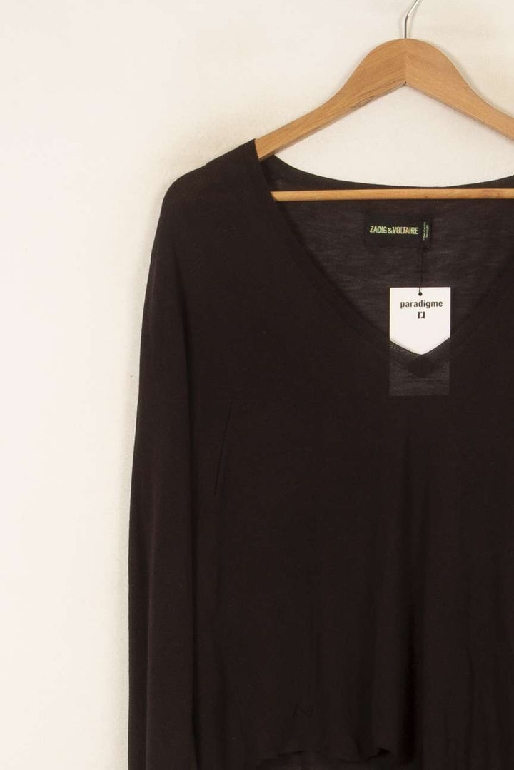 Pull Noir - Taille S/36 de la marque Zadig&Voltaire | PARAD46297 - Vendu par Paradigme - Image 3