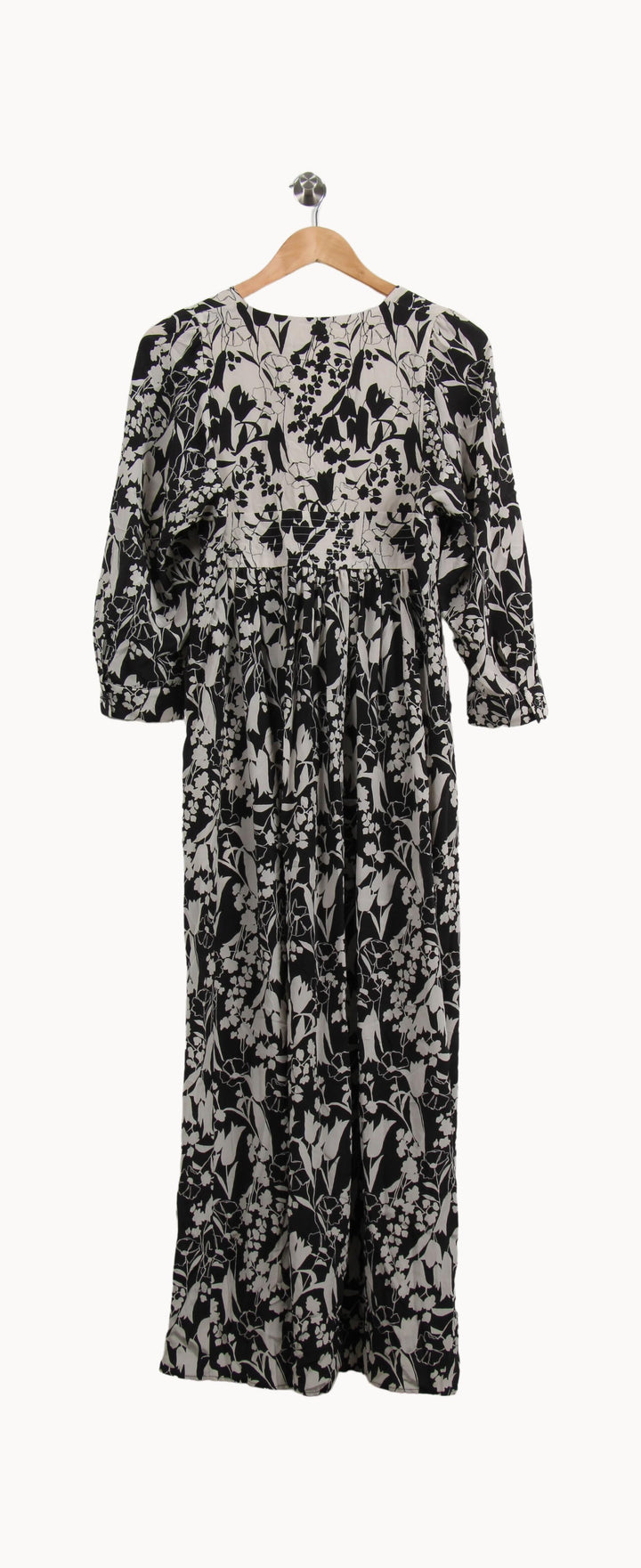 Robe Longue Noire et Blanche - Taille M/38 de la marque Max Mara | PARAD46308 - Vendu par Paradigme - Image 4