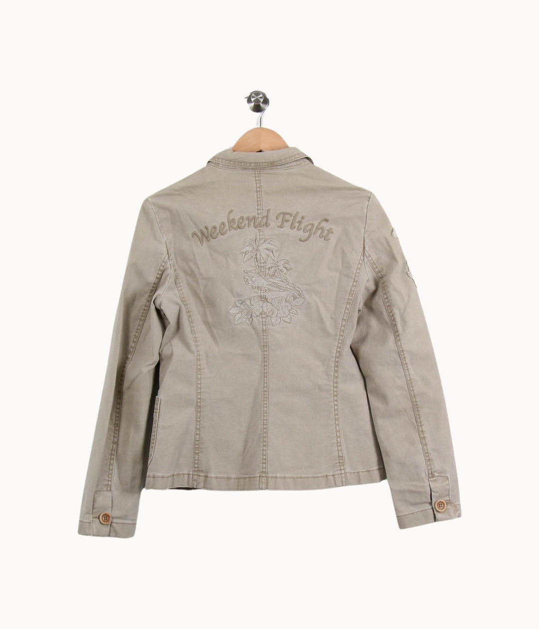 Blazer Beige - Taille L/40 de la marque Max Mara | PARAD46309 - Vendu par Paradigme - Image 4