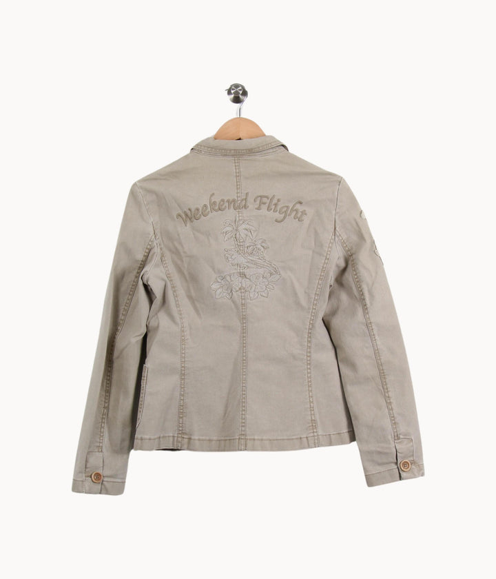 Blazer Beige - Taille L/40 de la marque Max Mara | PARAD46309 - Vendu par Paradigme - Image 4