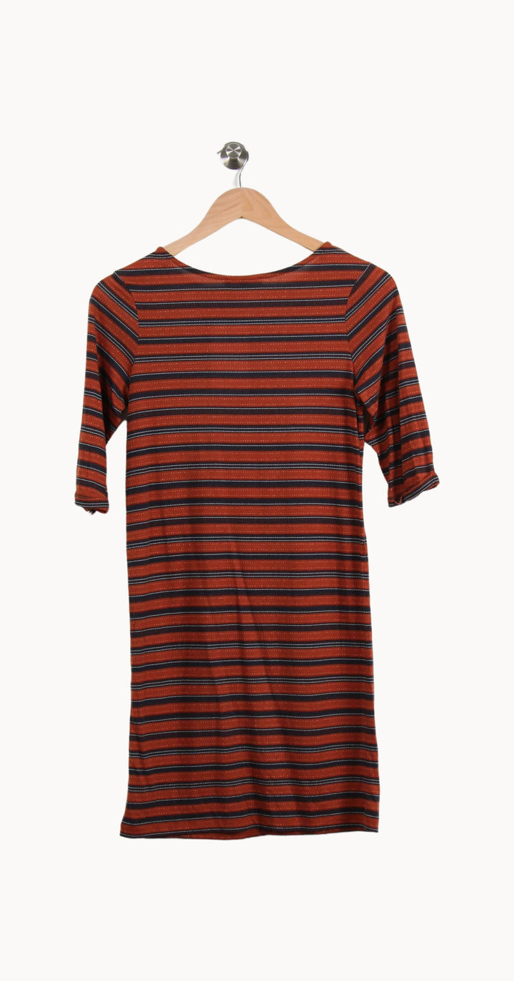 Robe Courte Orange et Noire - Taille S/36 de la marque Sessùn | PARAD46311 - Vendu par Paradigme - Image 4