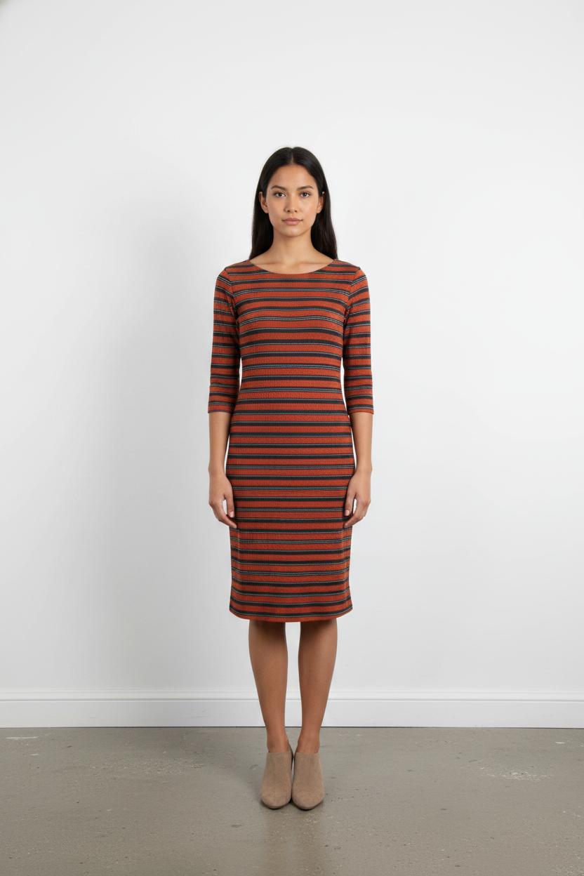 Robe Courte Orange et Noire - Taille S/36