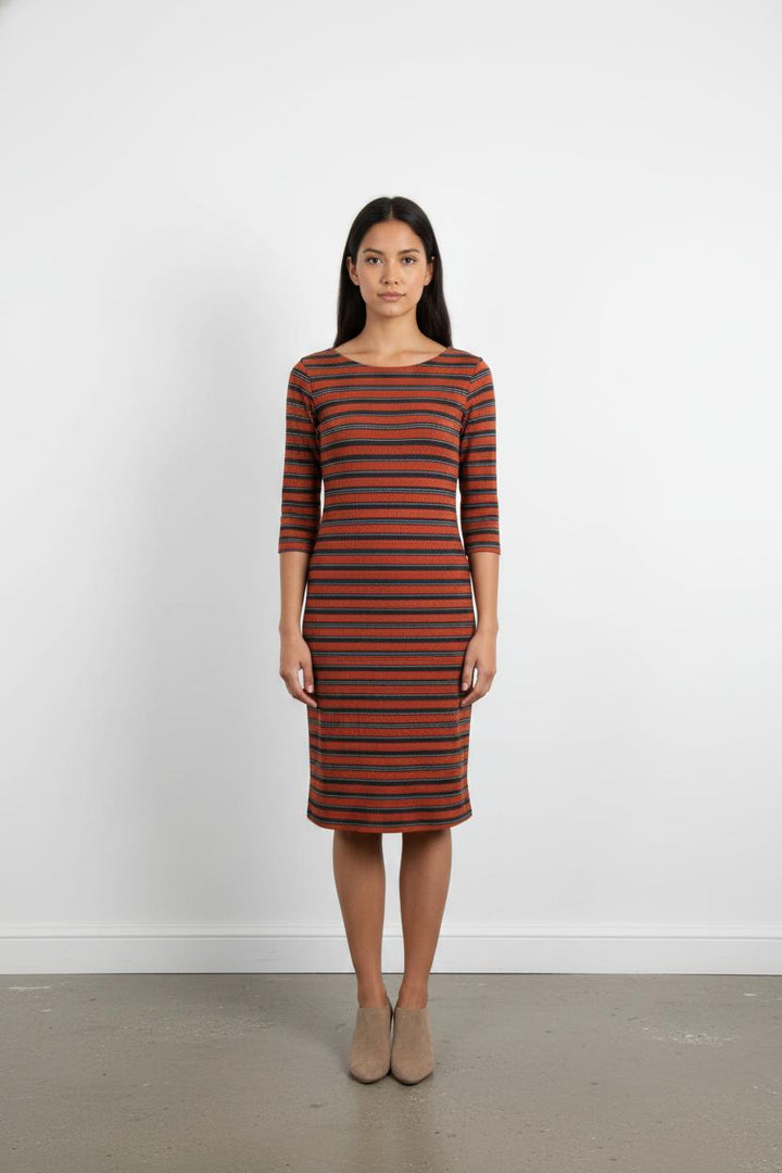Robe Courte Orange et Noire - Taille S/36