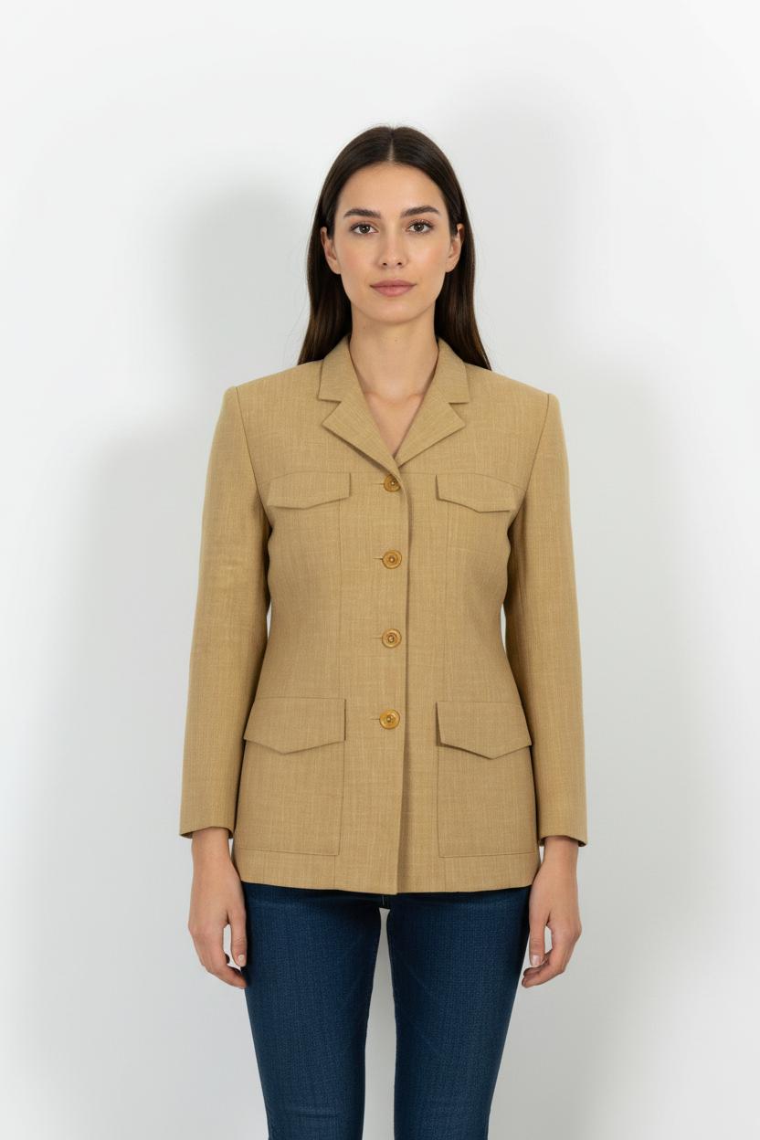 Veste Marron - Taille L/40 de la marque Caroll | PARAD46313 - Vendu par Paradigme - Image 1