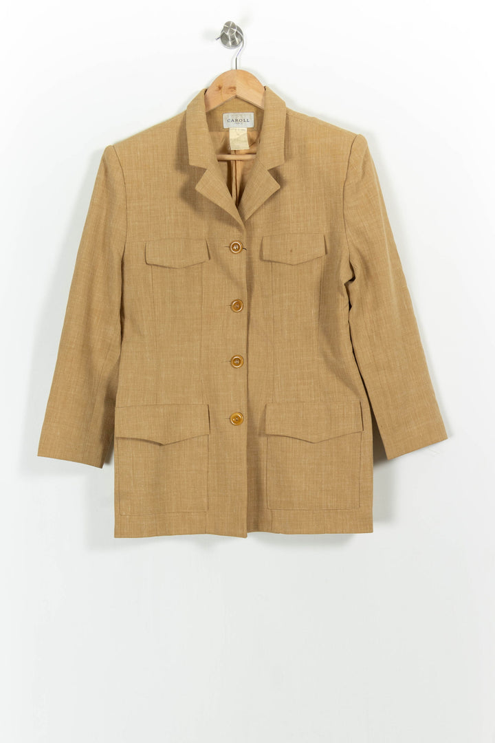 Veste Marron - Taille L/40 de la marque Caroll | PARAD46313 - Vendu par Paradigme - Image 2