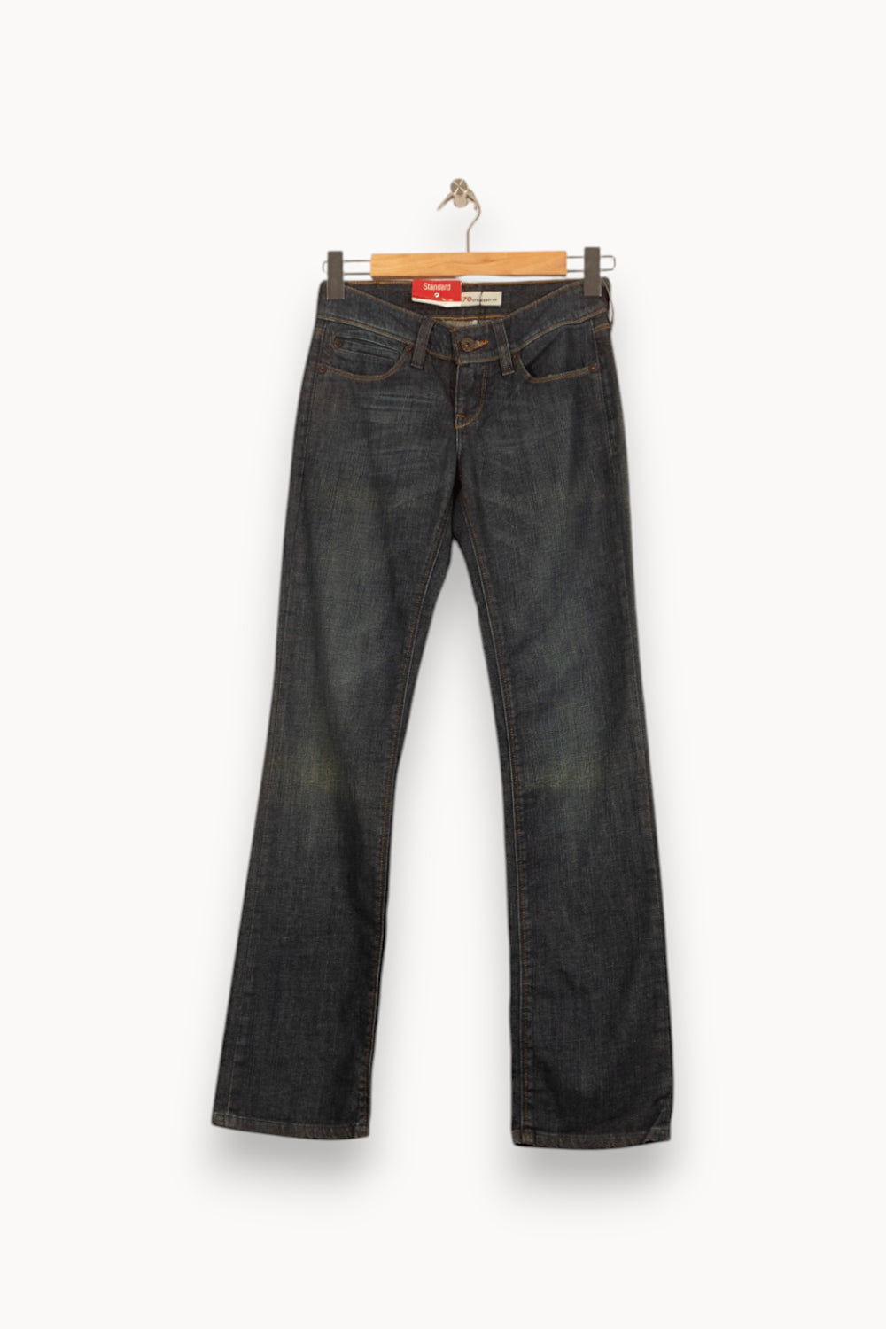 Jean Droit Bleu - Taille M/38 de la marque Levi's | PARAD46317 - Vendu par Paradigme - Image 2