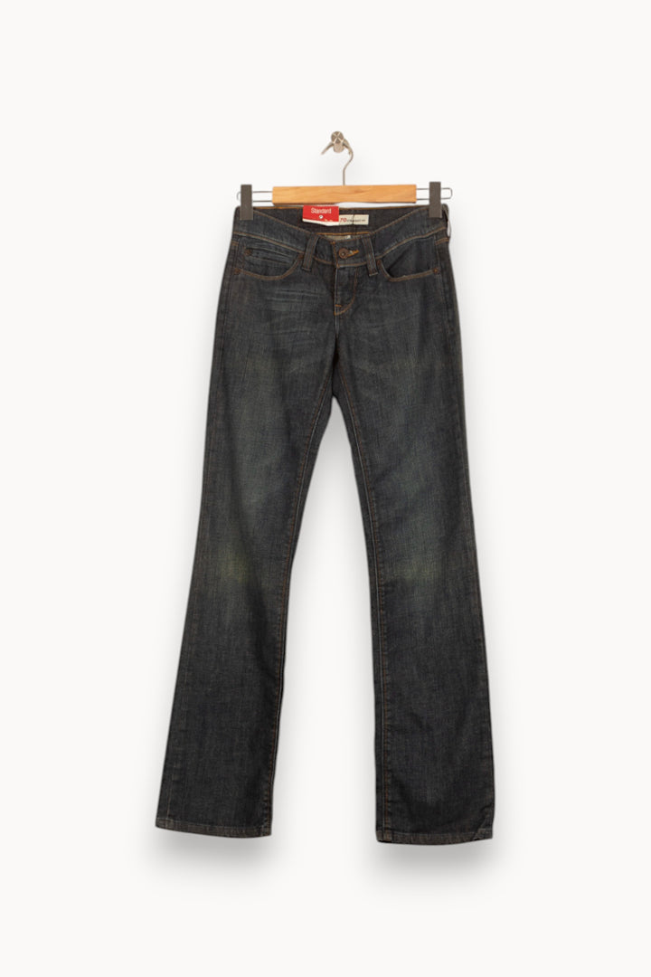 Jean Droit Bleu - Taille M/38 de la marque Levi's | PARAD46317 - Vendu par Paradigme - Image 2