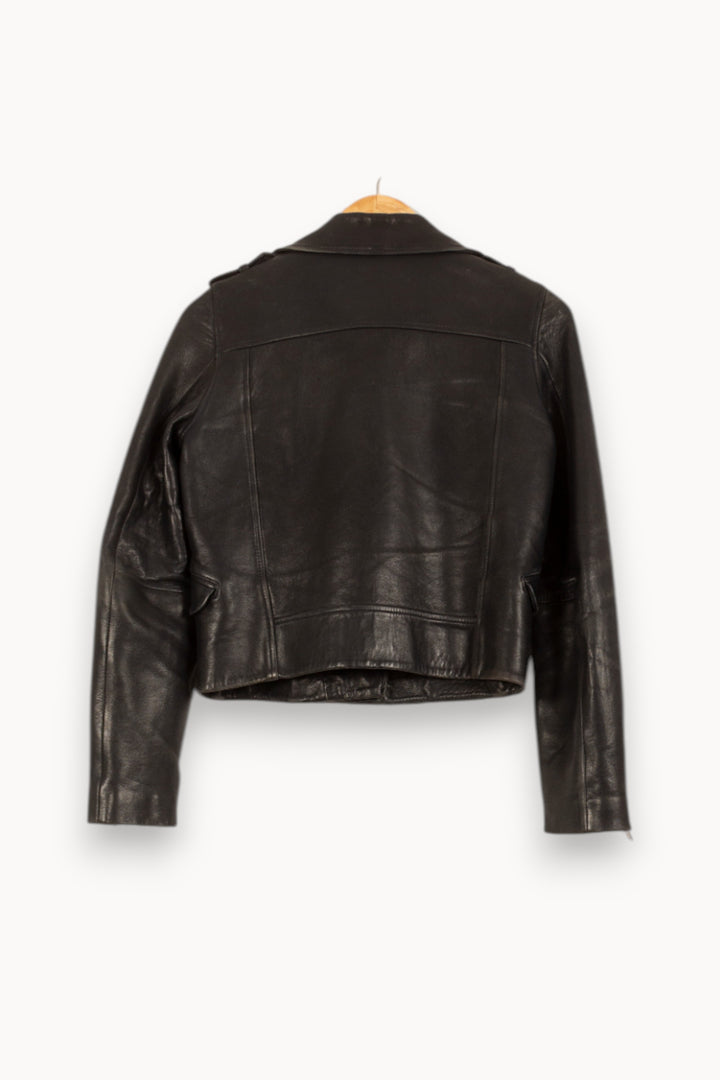 Perfecto Noir - Taille S/36 de la marque Claudie Pierlot | PARAD46337 - Vendu par Paradigme - Image 4