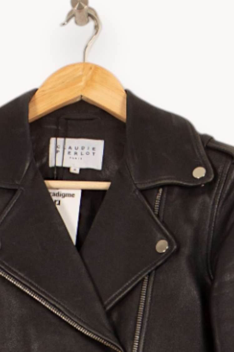 Perfecto Noir - Taille S/36 de la marque Claudie Pierlot | PARAD46337 - Vendu par Paradigme - Image 3