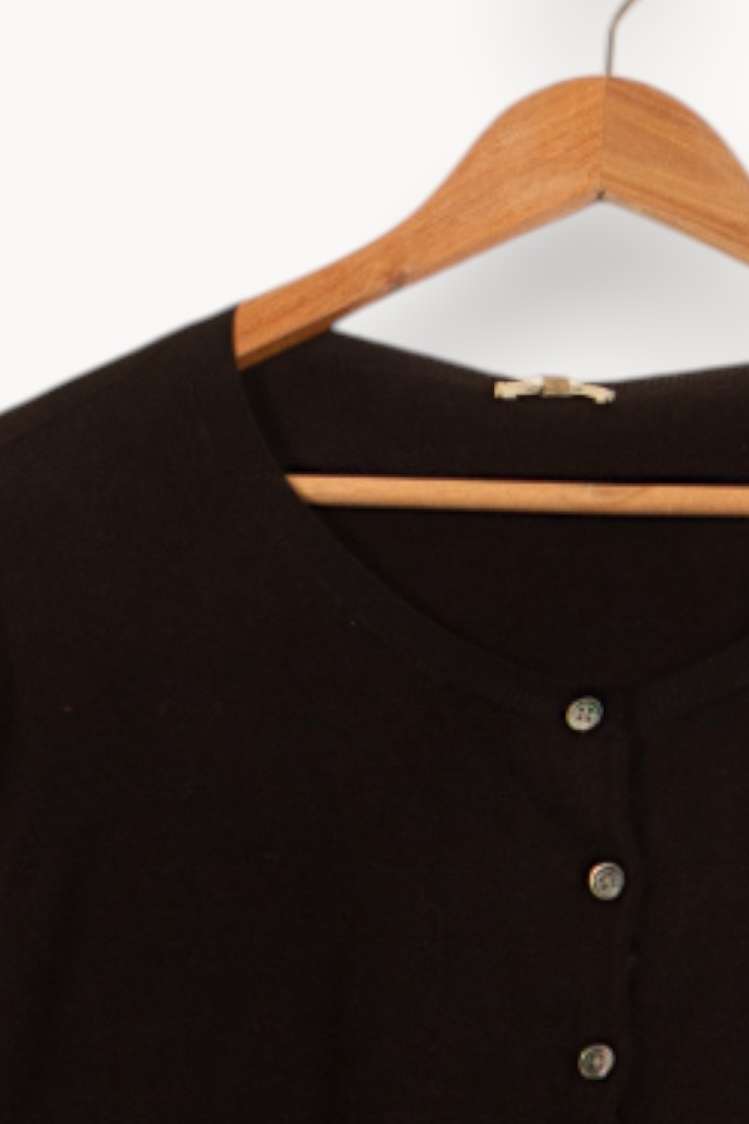 Cardigan Noir - Taille XL/42 de la marque Bellerose | PARAD46343 - Vendu par Paradigme - Image 3