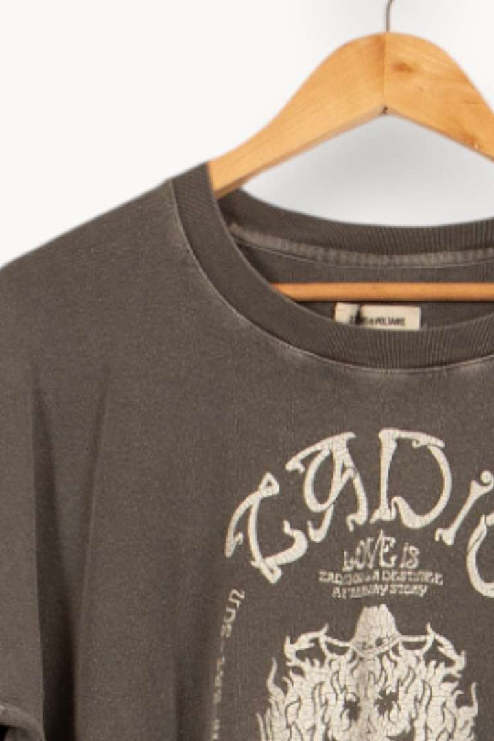 T-shirt Gris - Taille L/40 de la marque Zadig&Voltaire | PARAD46363 - Vendu par Paradigme - Image 3