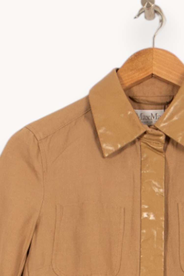 Veste Beige - Taille S/36 de la marque Max Mara | PARAD46373 - Vendu par Paradigme - Image 3