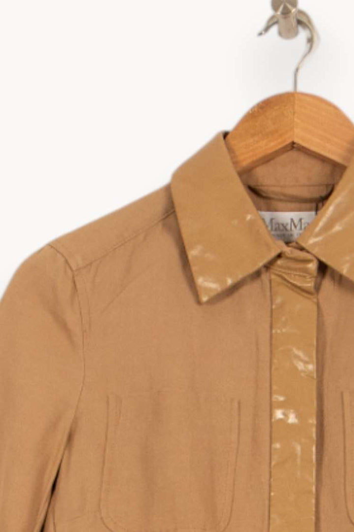 Veste Beige - Taille S/36 de la marque Max Mara | PARAD46373 - Vendu par Paradigme - Image 3
