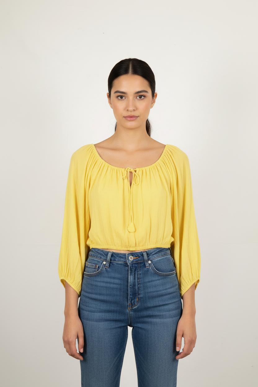 Blouse Jaune - Taille S/36