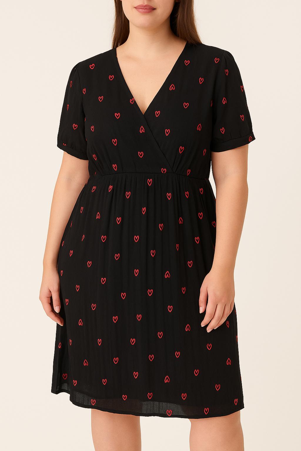 Robe Midi Noire et Rouge - Taille XL/42 de la marque Maje | PARAD46402 - Vendu par Paradigme - Image 1