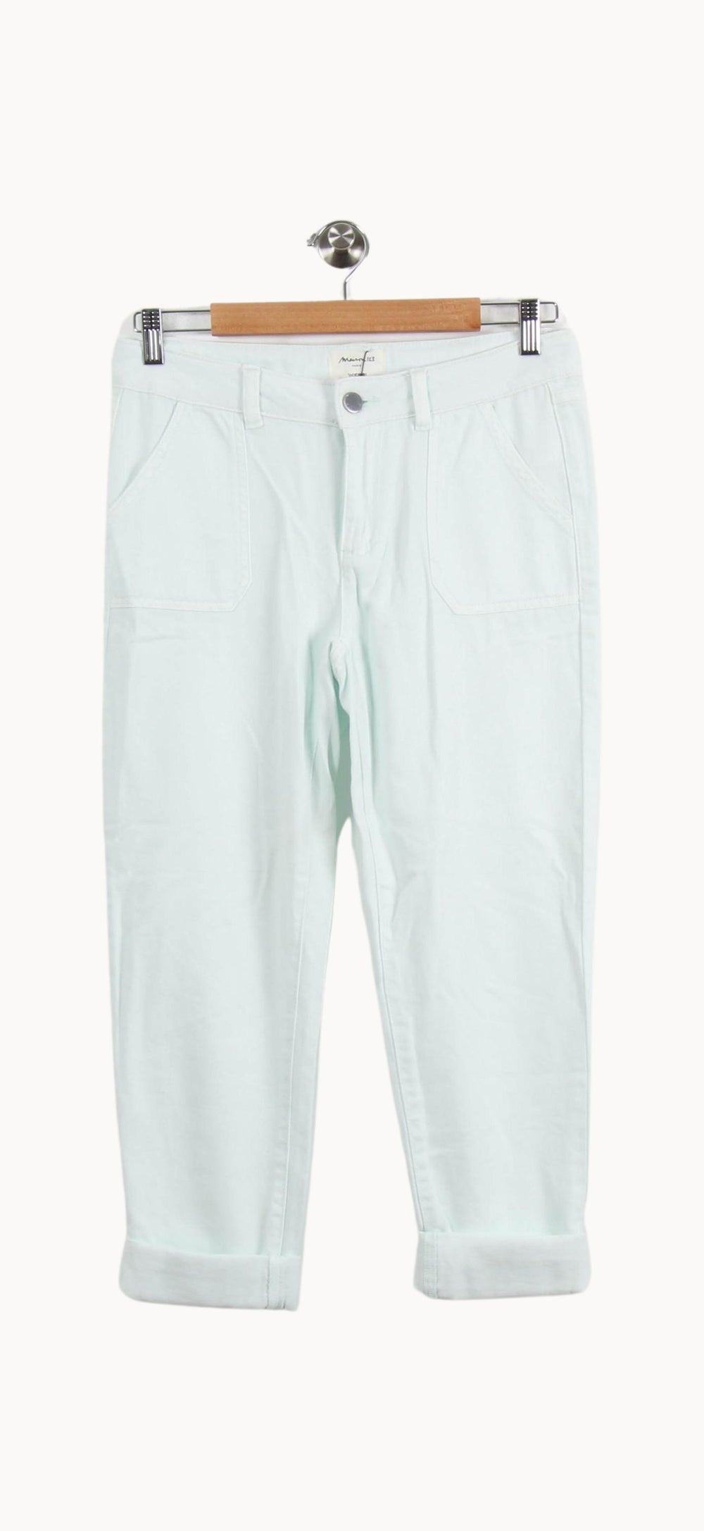 Pantalon Chino Vert Clair - Taille S/36 de la marque Maison 123 | PARAD46407 - Vendu par Paradigme - Image 2