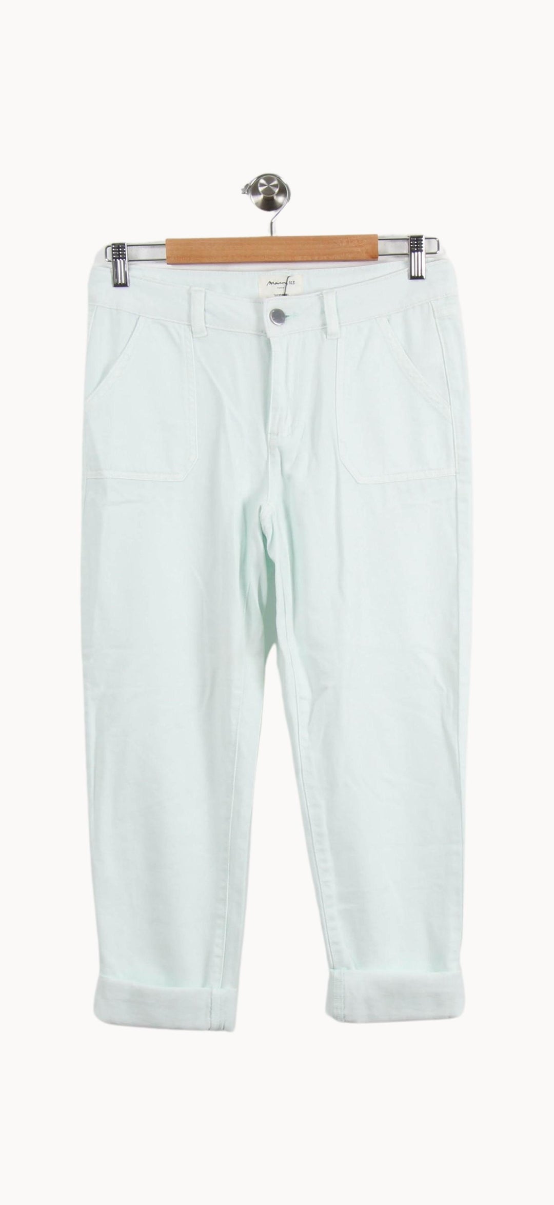 Pantalon Chino Vert Clair - Taille S/36 de la marque Maison 123 | PARAD46407 - Vendu par Paradigme - Image 2