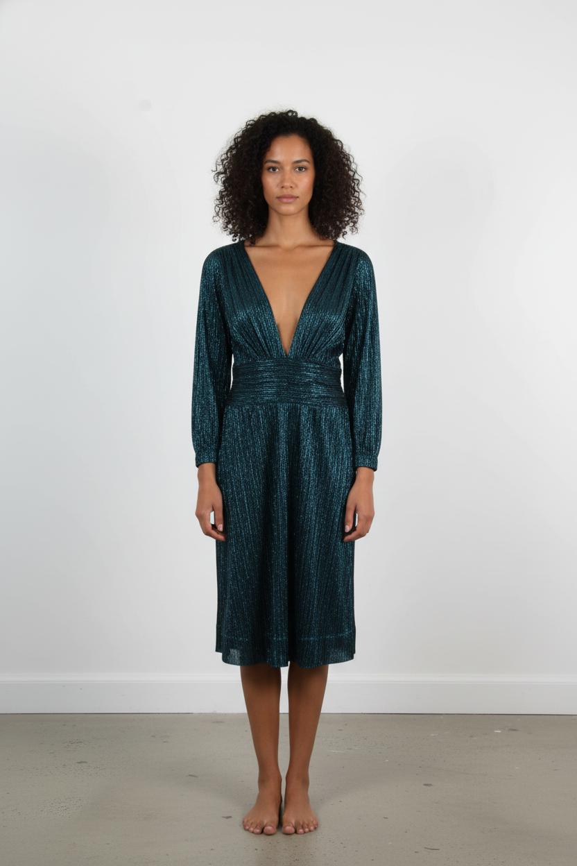 Robe Midi Bleue - Taille S/36