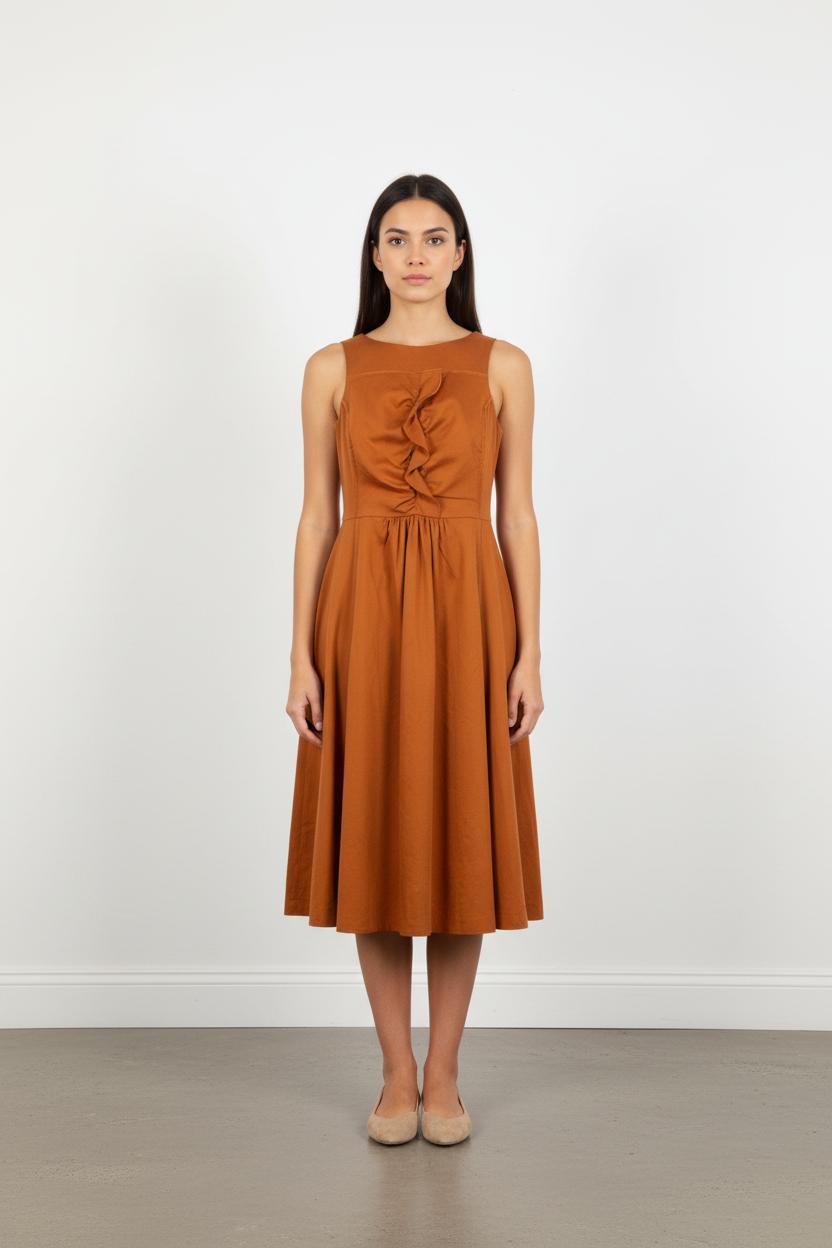 Robe Longue Marron - Taille L/40