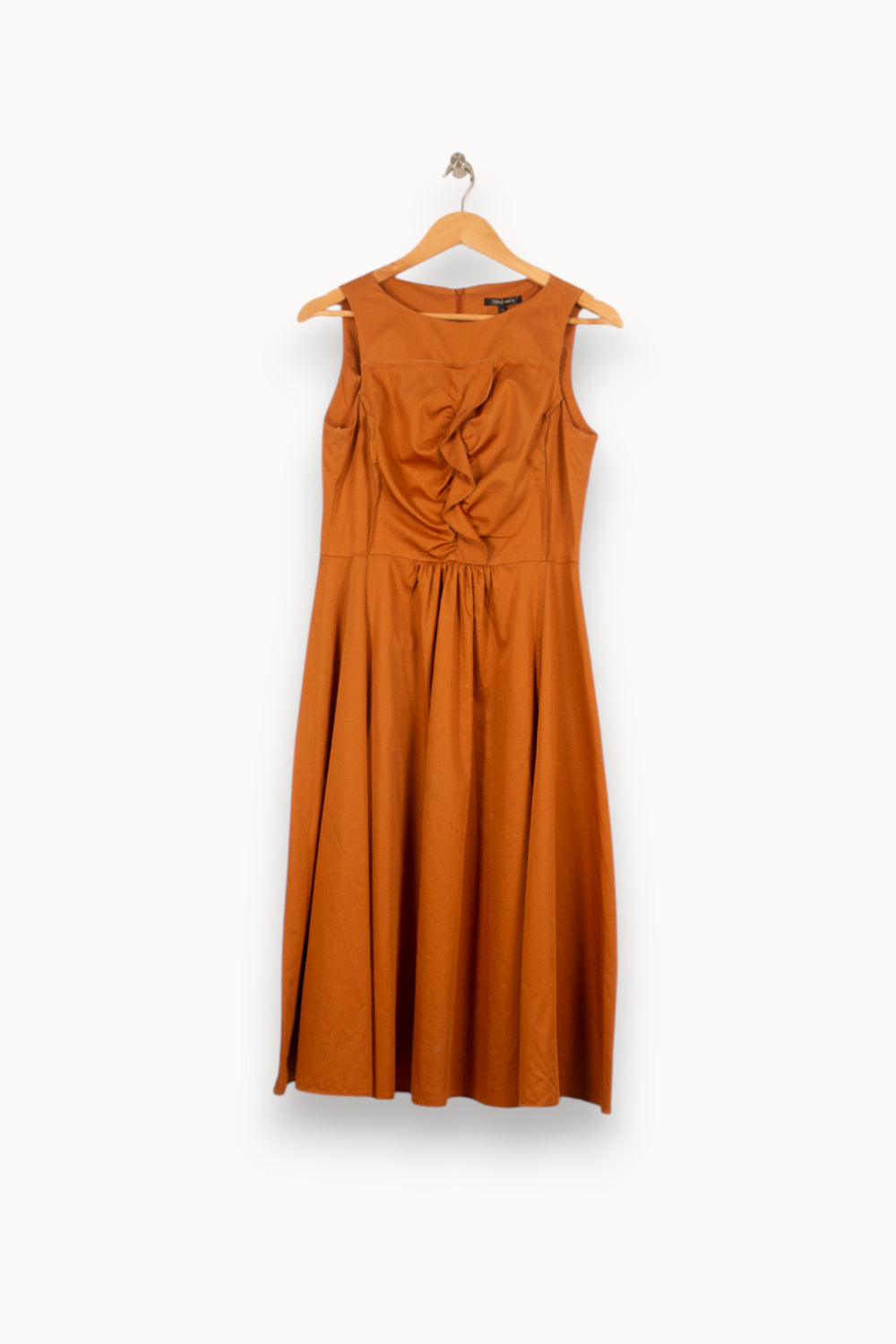 Robe Longue Marron - Taille L/40 de la marque Tara Jarmon | PARAD46414 - Vendu par Paradigme - Image 2