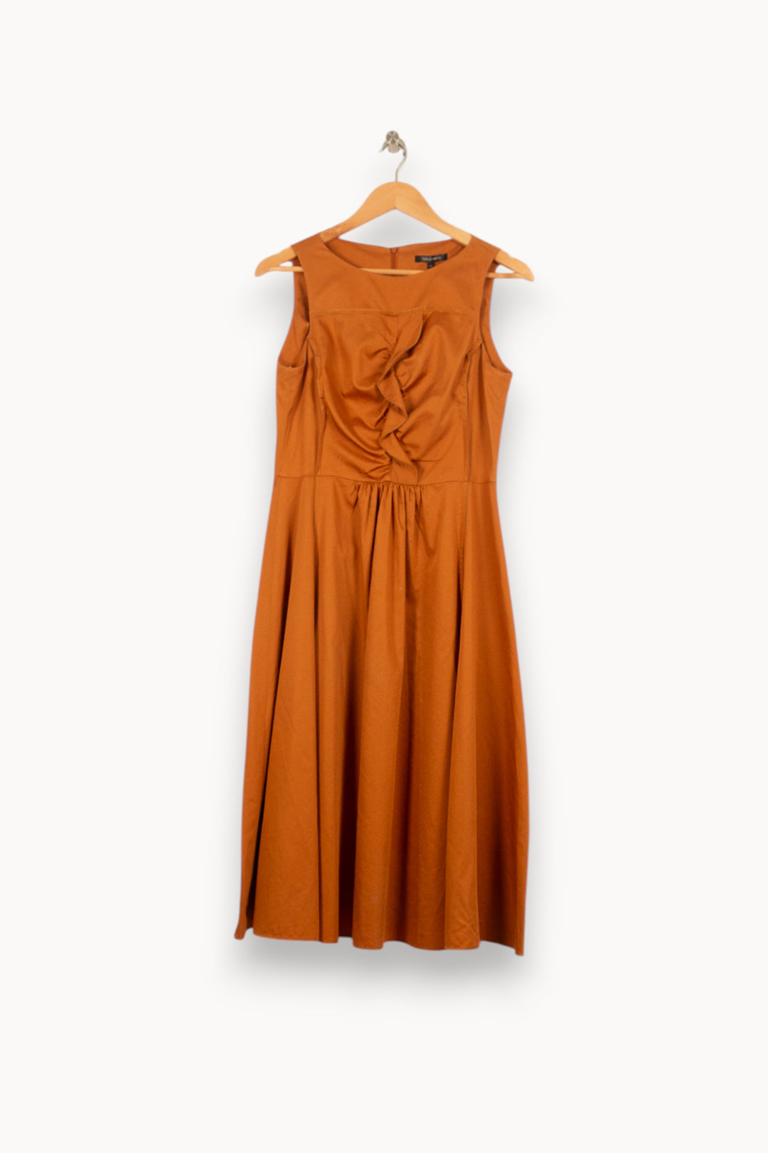 Robe Longue Marron - Taille L/40 de la marque Tara Jarmon | PARAD46414 - Vendu par Paradigme - Image 2