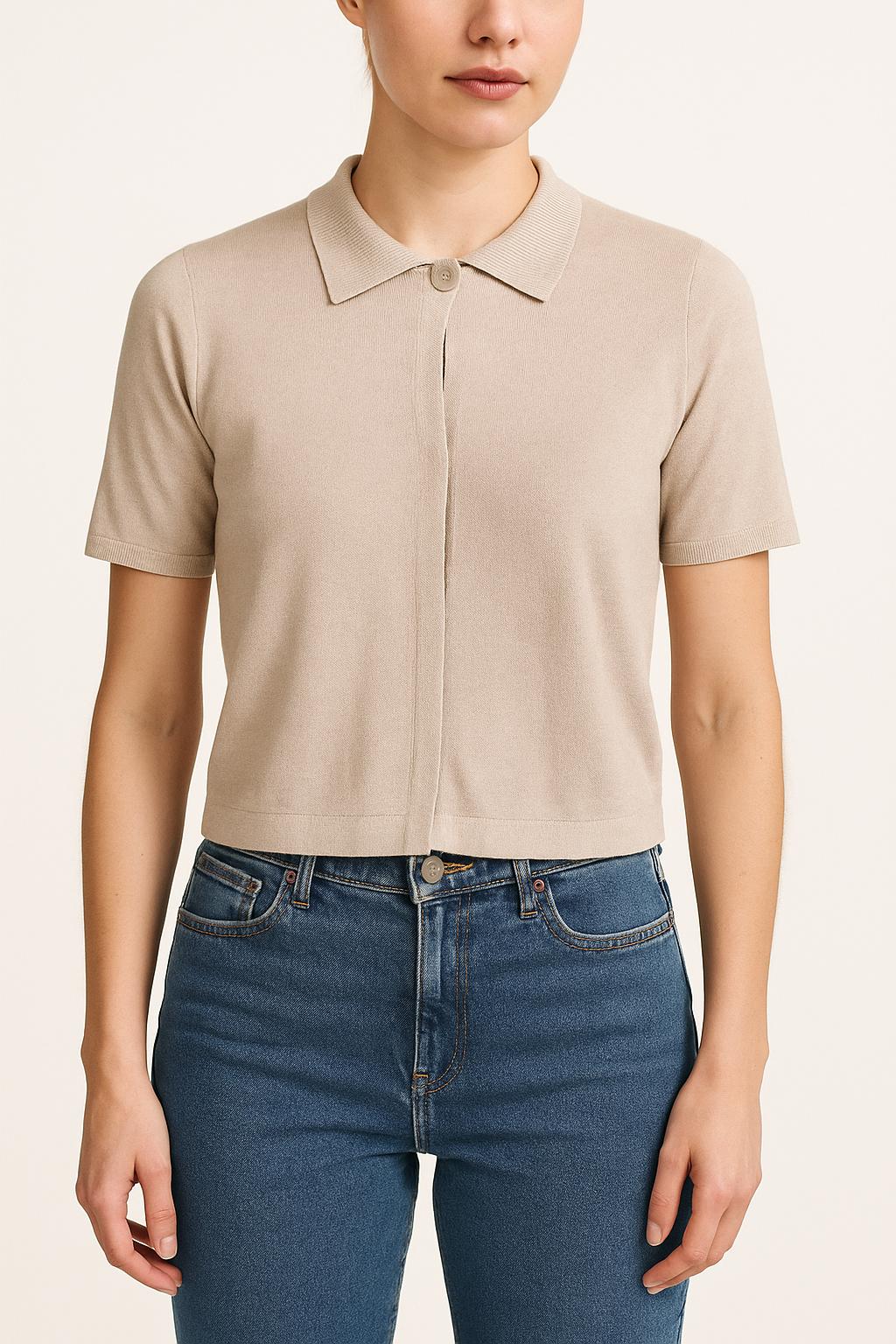 Cardigan Beige - Taille M/38 de la marque Agnès b. | PARAD46418 - Vendu par Paradigme - Image 1