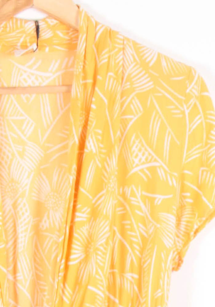 Robe Midi Jaune et Blanche - Taille XS/34 de la marque Des petits hauts | PARAD46420 - Vendu par Paradigme - Image 3