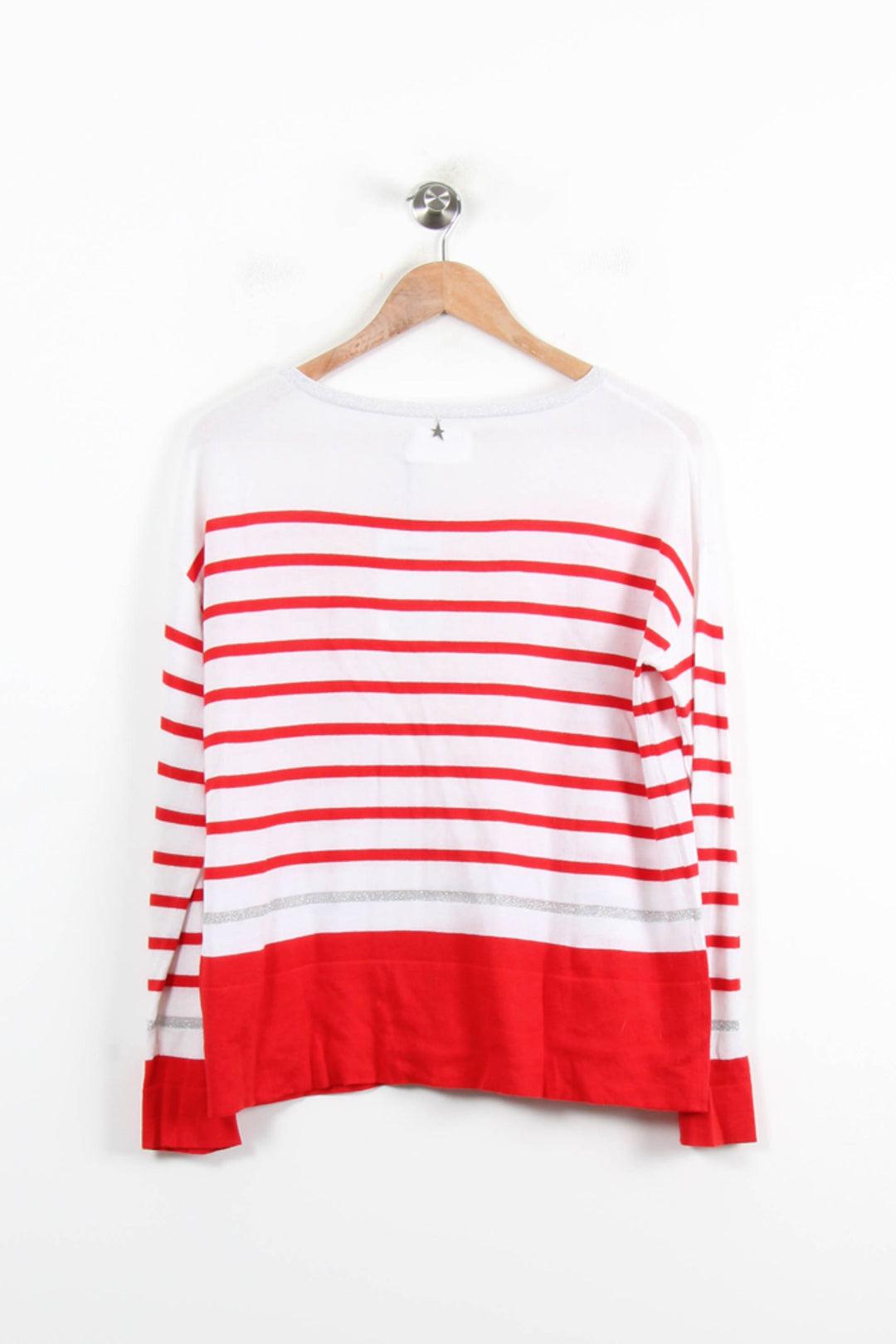Marinière Rouge et Blanche - Taille M/38 de la marque Sud express | PARAD46424 - Vendu par Paradigme - Image 4