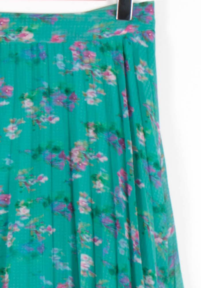 Jupe Plissée Verte et Rose - Taille M/38 de la marque Ekyog | PARAD46430 - Vendu par Paradigme - Image 3