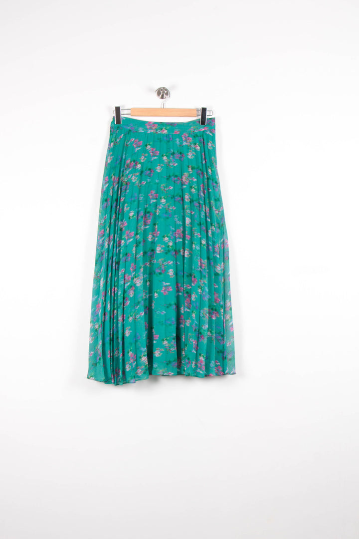 Jupe Plissée Verte et Rose - Taille M/38 de la marque Ekyog | PARAD46430 - Vendu par Paradigme - Image 2