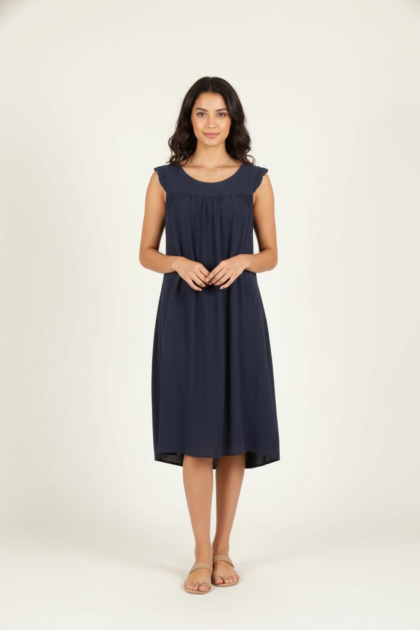 Robe Midi Bleue - Taille S/36 de la marque Maje | PARAD46433 - Vendu par Paradigme - Image 1