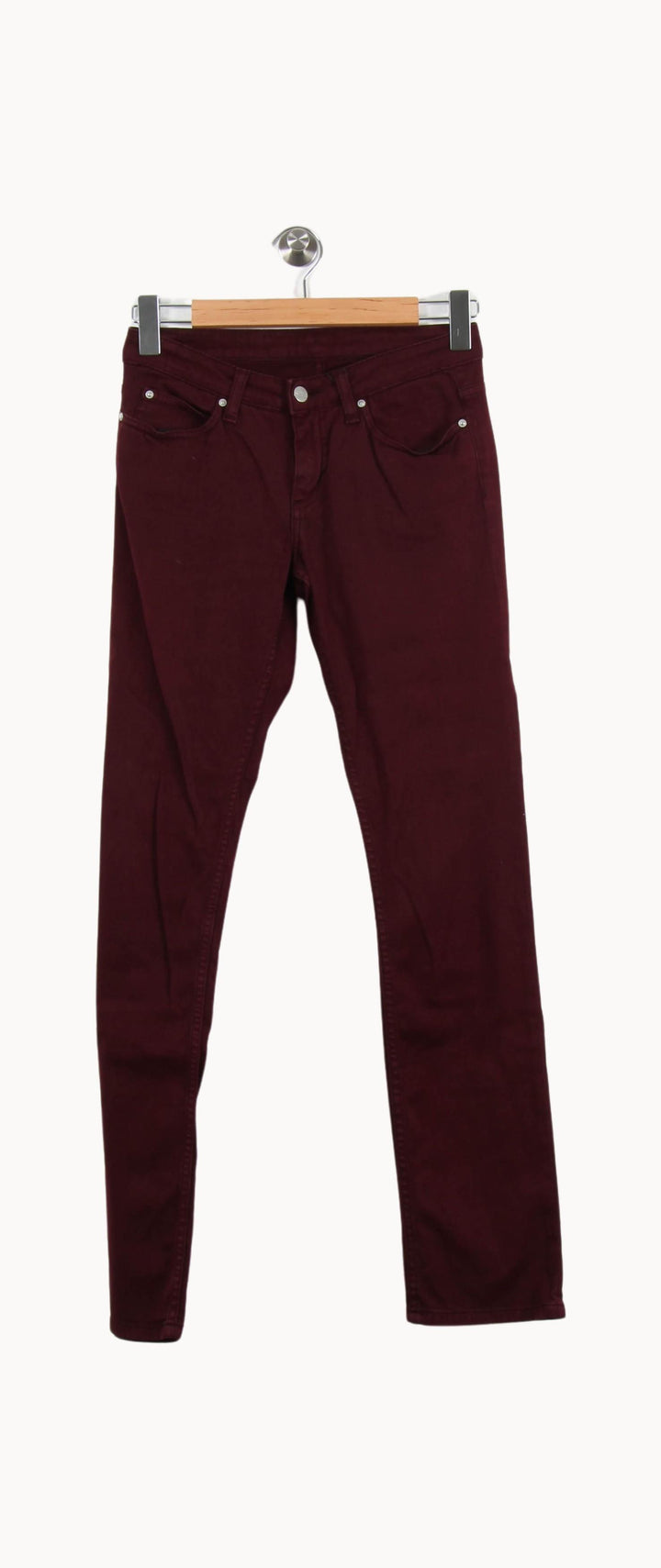 Jean Bordeaux - Taille XXS/32 de la marque Carhartt | PARAD46439 - Vendu par Paradigme - Image 2