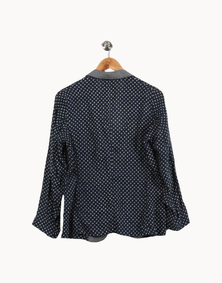 Blazer Bleu et Blanc - Taille M/38 de la marque Diega | PARAD46444 - Vendu par Paradigme - Image 4