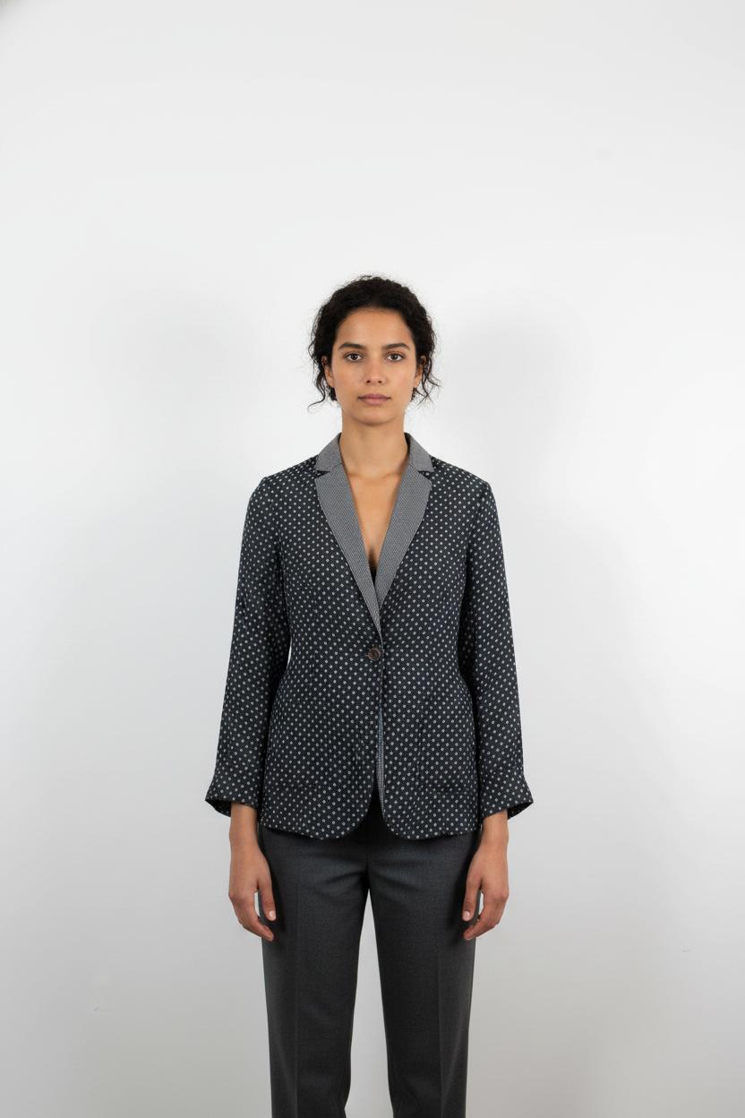 Blazer Bleu et Blanc - Taille M/38